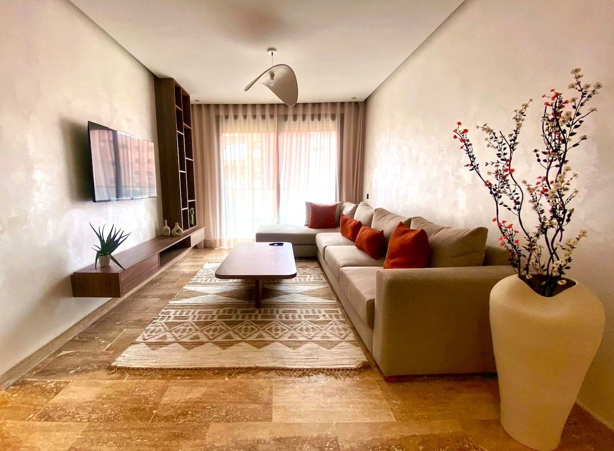 Appartement d'Exception en LLD , 2 terrasses – Haut Standing & Confort Absolu – 13 000 DH/Mois