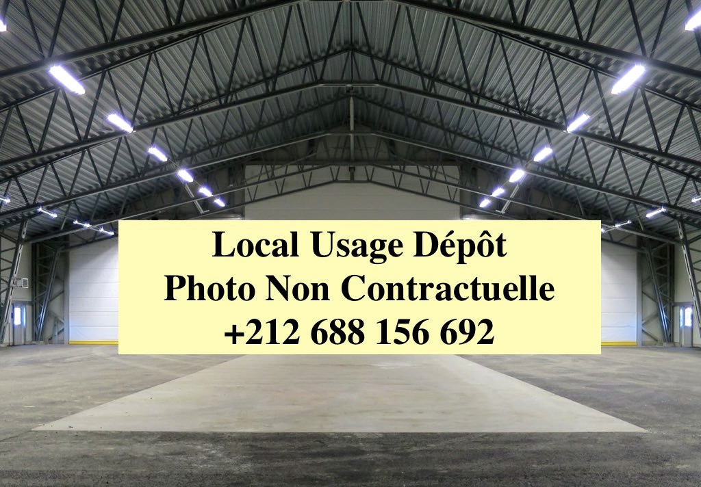 Un grand local commercial à louer de 900m² bien situé dans la zone commerciale à Dakhla